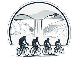 Group of cyclist icon